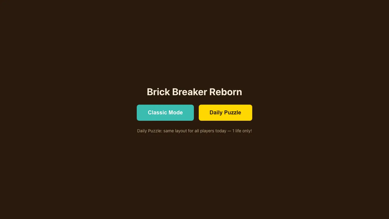 Brick Breaker Reborn