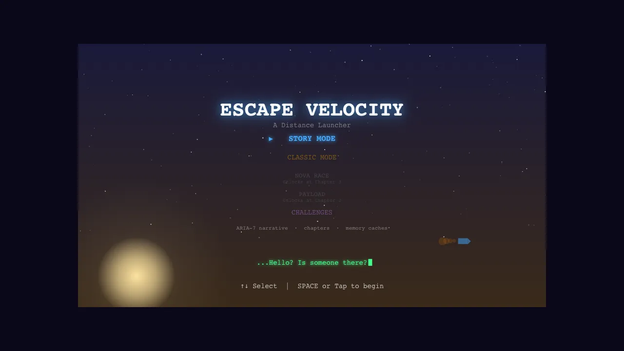 Escape Velocity — Distance Launcher Game