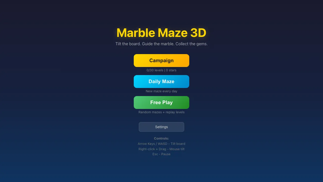 Marble Maze 3D