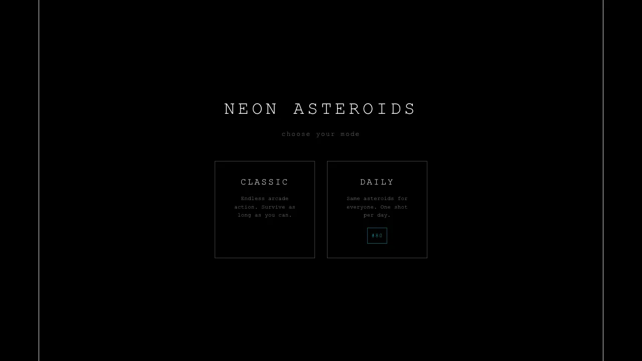 Neon Asteroids
